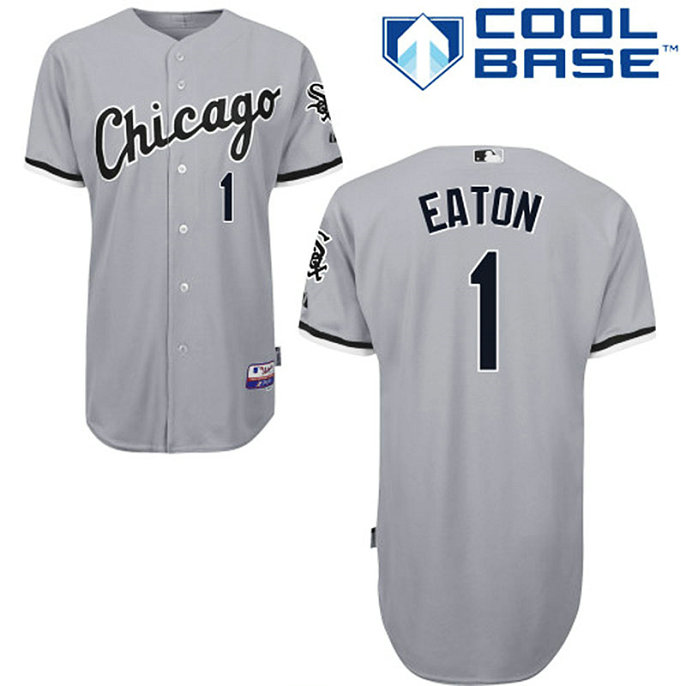 Chicago White Sox #1 Adam Eaton Authentic Grey Away Cool Base Jersey Chicago White Sox #1 Adam Eaton Authentic Grey Away Cool Base Jersey