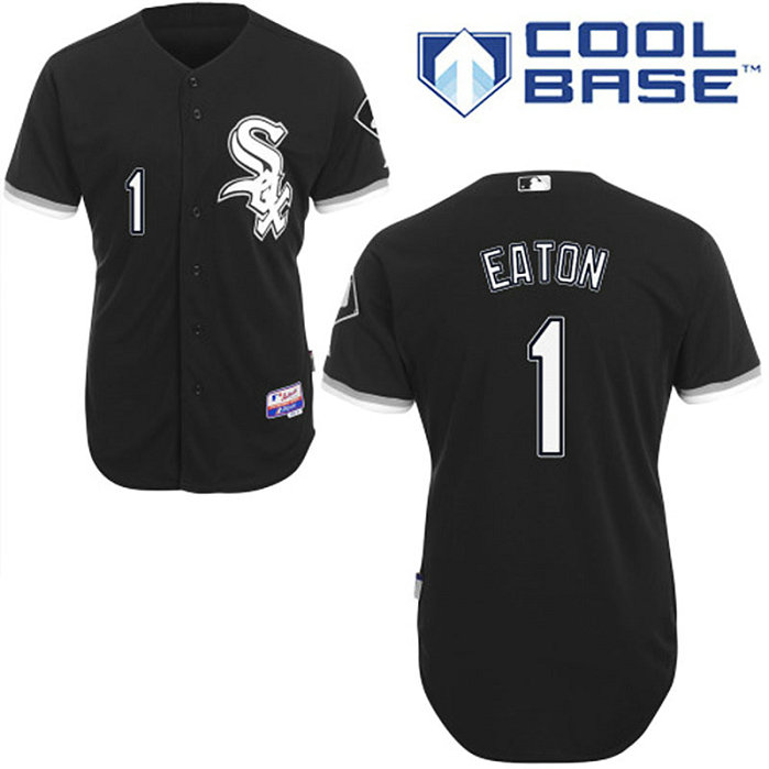 Chicago White Sox #1 Adam Eaton Authentic Black Alternate Cool Base Jersey Chicago White Sox #1 Adam Eaton Authentic Black Alternate Cool Base Jersey