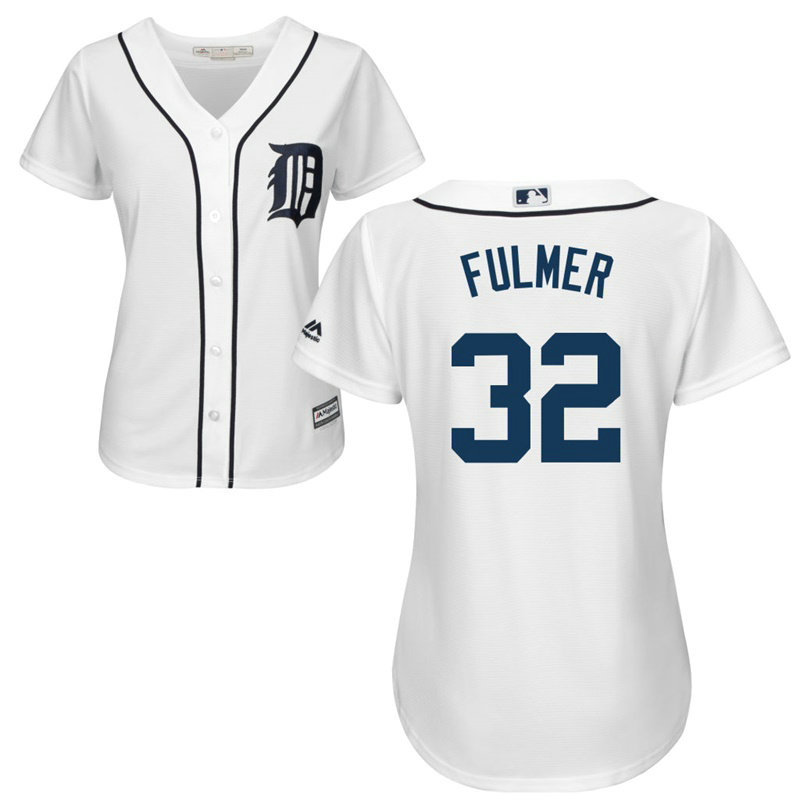 Women - Detroit Tigers Michael Fulmer #32 Home White Cool Base Jersey Women - Detroit Tigers Michael Fulmer #32 Home White Cool Base Jersey