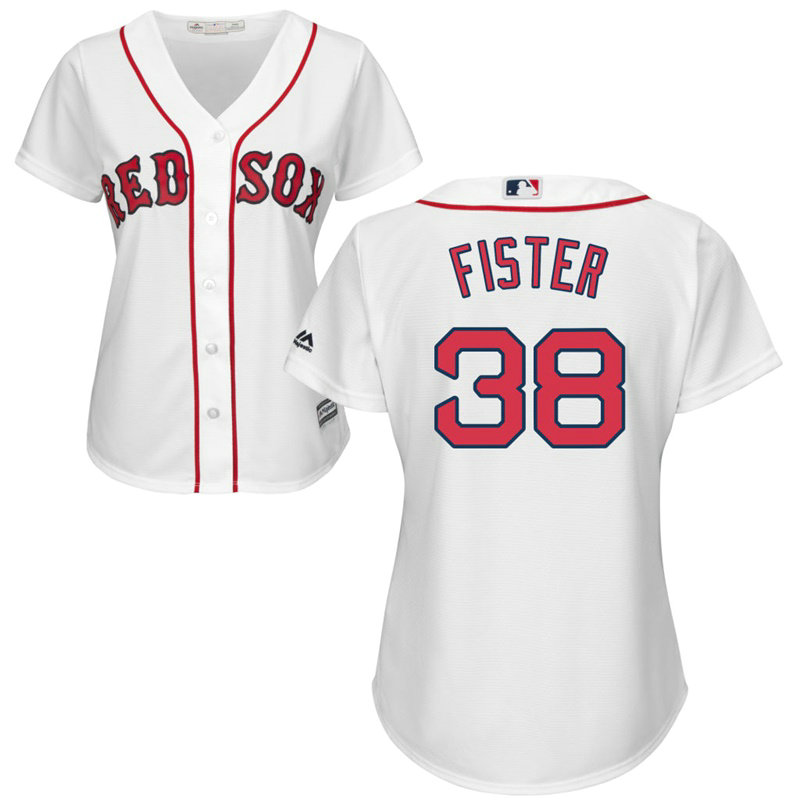 Women - Doug Fister #38 Boston Red Sox Home White Cool Base Jersey Women - Doug Fister #38 Boston Red Sox Home White Cool Base Jersey