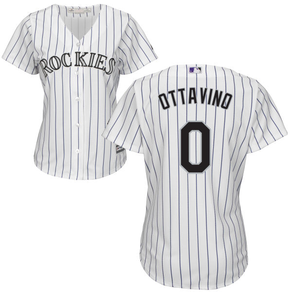 Women - Colorado Rockies Adam Ottavino #0 White Authentic Cool base Jersey Women - Colorado Rockies Adam Ottavino #0 White Authentic Cool base Jersey