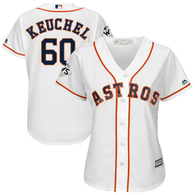 Women - Dallas Keuchel #60 Houston Astros 2017 World Series Bound White Cool Base Jersey Women - Dallas Keuchel #60 Houston Astros 2017 World Series Bound White Cool Base Jersey