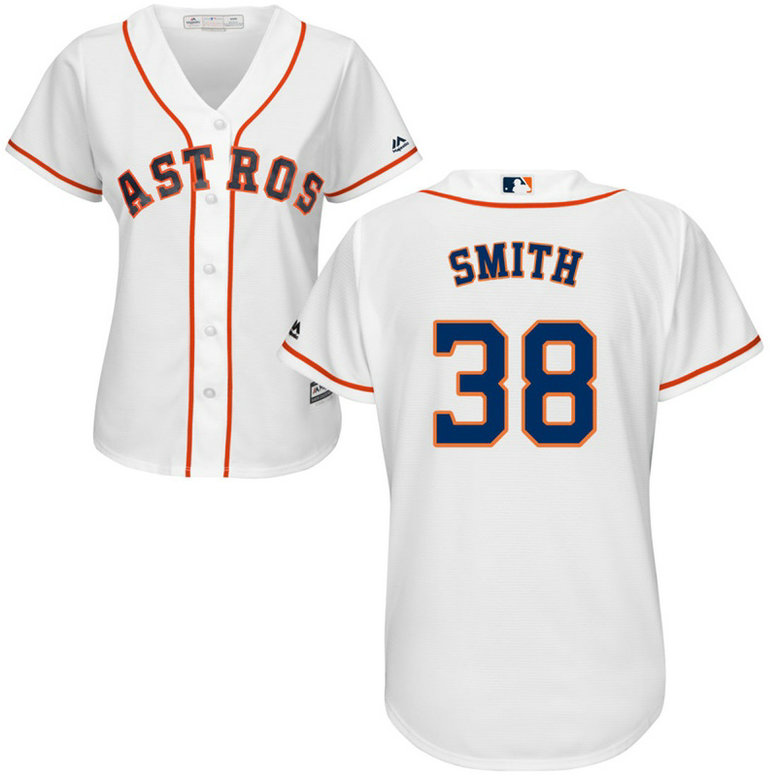 Women - Houston Astros #38 Joe Smith Home White Cool Base Jersey