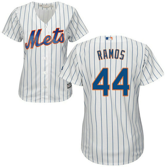 Women - A.J. Ramos #44 New York Mets Home White Cool Base Jersey