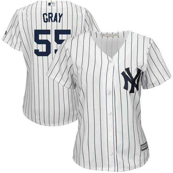 Women - Sonny Grey #55 New York Yankees Home White Cool Base Jersey Women - Sonny Grey #55 New York Yankees Home White Cool Base Jersey