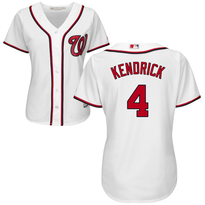 Women - Washington Nationals #21 Brandon Kintzler Home White Cool Base Jersey