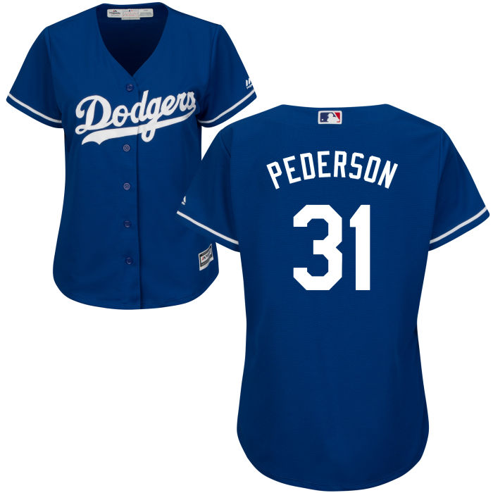 Women - Los Angeles Dodgers Joc Pederson #31 Royal Official Cool Base Jersey