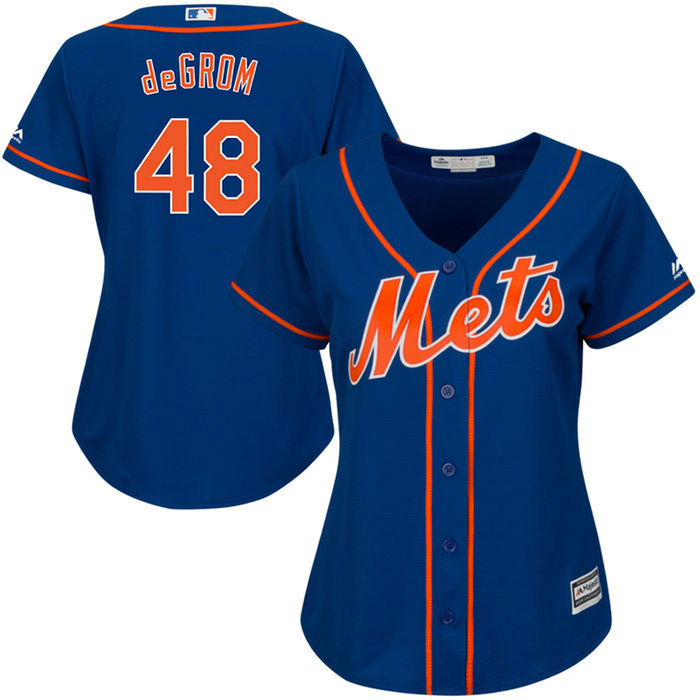 Women - New York Mets Jacob deGrom #48 Royal Official Cool Base Jersey Women - New York Mets Jacob deGrom #48 Royal Official Cool Base Jersey
