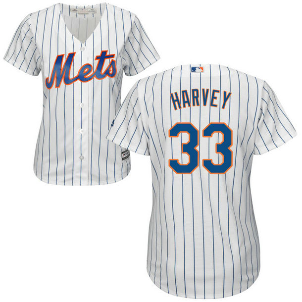Women - New York Mets Matt Harvey #33 White Official Cool Base Jersey Women - New York Mets Matt Harvey #33 White Official Cool Base Jersey