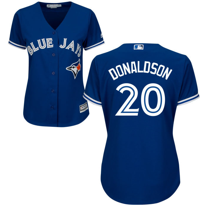 Women - Toronto Blue Jays Josh Donaldson #20 Royal Official Cool Base Jersey Women - Toronto Blue Jays Josh Donaldson #20 Royal Official Cool Base Jersey
