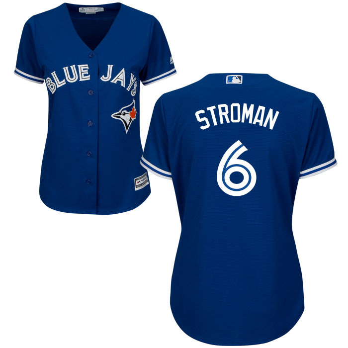 Women - Toronto Blue Jays Marcus Stroman #6 Royal Official Cool Base Jersey