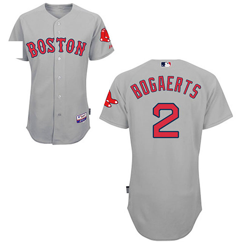 Boston Red Sox #2 Xander Bogaerts Grey Jersey