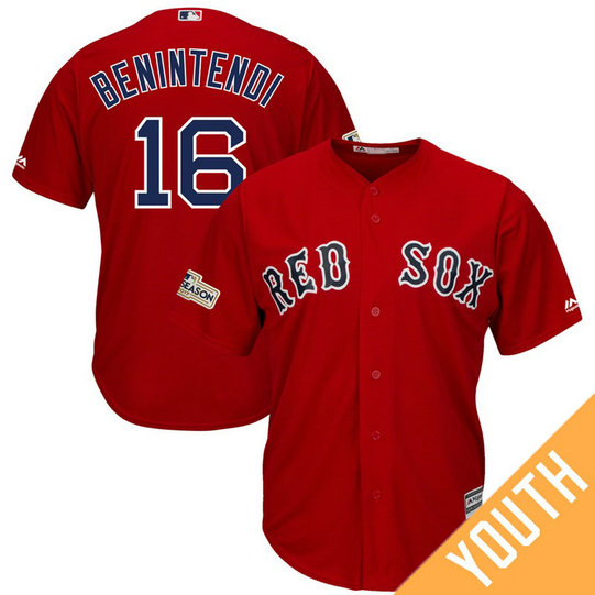 YOUTH Andrew Benintendi #16 Boston Red Sox 2017 Postseason Scarlet Cool Base Jersey YOUTH Andrew Benintendi #16 Boston Red Sox 2017 Postseason Scarlet Cool Base Jersey