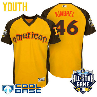 YOUTH 2016 All-Star American Boston Red Sox Craig Kimbrel #46 Yellow Cool Base Jersey YOUTH 2016 All-Star American Boston Red Sox Craig Kimbrel #46 Yellow Cool Base Jersey