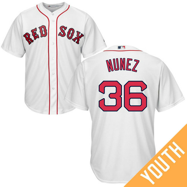 YOUTH Boston Red Sox #36 Eduardo Nunez Home White Cool Base Jersey YOUTH Boston Red Sox #36 Eduardo Nunez Home White Cool Base Jersey