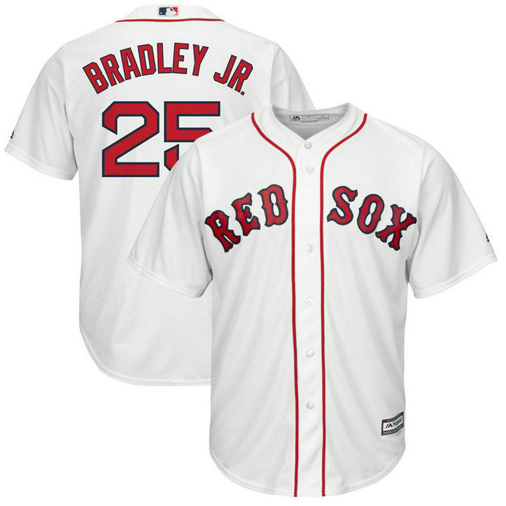 YOUTH Boston Red Sox #25 Jackie Bradley Jr. Replica Home White Cool Base Jersey YOUTH Boston Red Sox #25 Jackie Bradley Jr. Replica Home White Cool Base Jersey