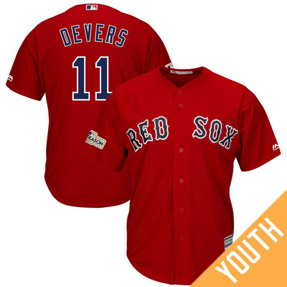 YOUTH Rafael Devers #11 Boston Red Sox 2017 Postseason Scarlet Cool Base Jersey YOUTH Rafael Devers #11 Boston Red Sox 2017 Postseason Scarlet Cool Base Jersey