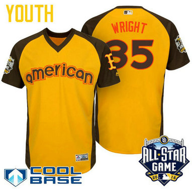 YOUTH 2016 All-Star American Boston Red Sox Steven Wright #35 Yellow Cool Base Jersey YOUTH 2016 All-Star American Boston Red Sox Steven Wright #35 Yellow Cool Base Jersey