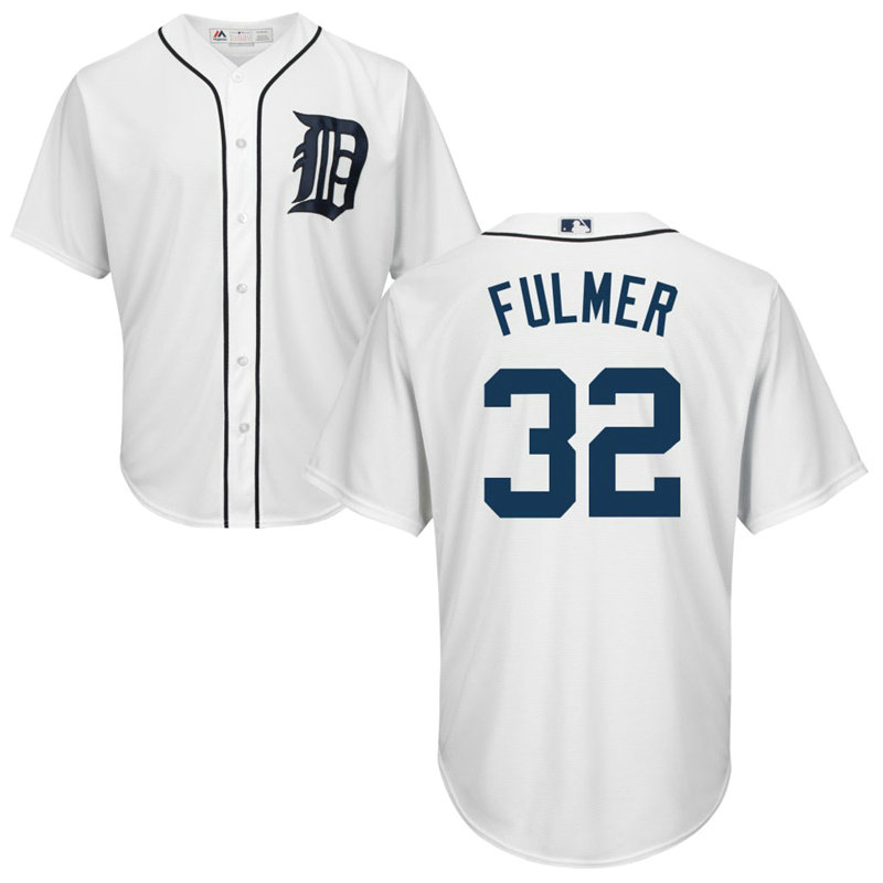 YOUTH Detroit Tigers Michael Fulmer #32 Home White Cool Base Jersey YOUTH Detroit Tigers Michael Fulmer #32 Home White Cool Base Jersey