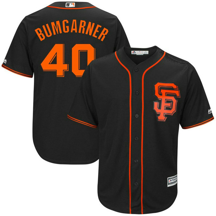 YOUTH San Francisco Giants #40 Madison Bumgarner Alternate Black Cool Base Jersey YOUTH San Francisco Giants #40 Madison Bumgarner Alternate Black Cool Base Jersey
