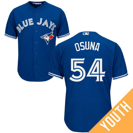 YOUTH Toronto Blue Jays #54 Roberto Osuna Alternate Royal Cool Base Jersey