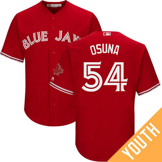 YOUTH Toronto Blue Jays #54 Roberto Osuna 2017 Replica Scarlet Cool Base Jersey