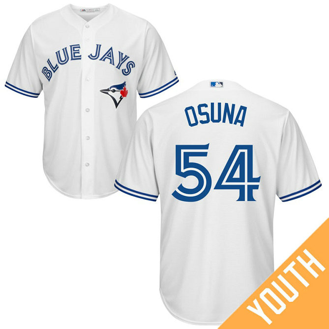 YOUTH Toronto Blue Jays #54 Roberto Osuna Home White Cool Base Jersey