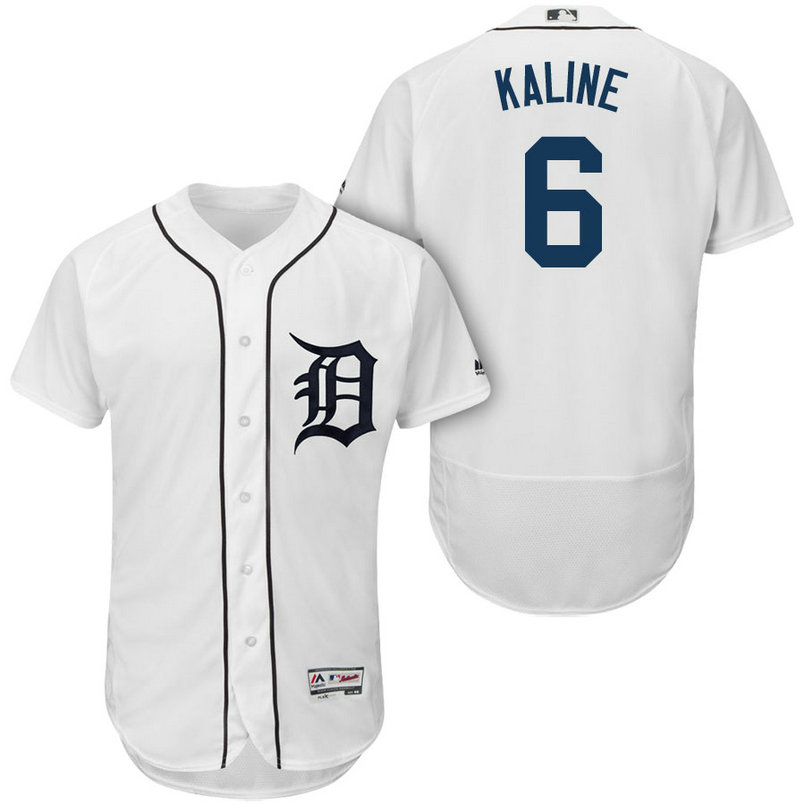 Detroit Tigers #6 Al Kaline White 2018 Home Authentic Collection Flex Base Jersey Detroit Tigers #6 Al Kaline White 2018 Home Authentic Collection Flex Base Jersey