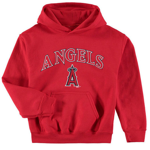 YOUTH - Angels Stitches Team Fleece Red Pullover Hoodie