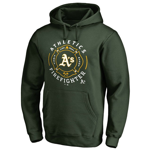 Athletics Firefighter Green Pullover Hoodie
