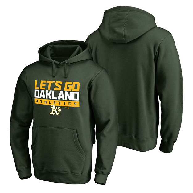 Oakland Athletics Hometown Collection Go Oakland Pullover Green Hoodie