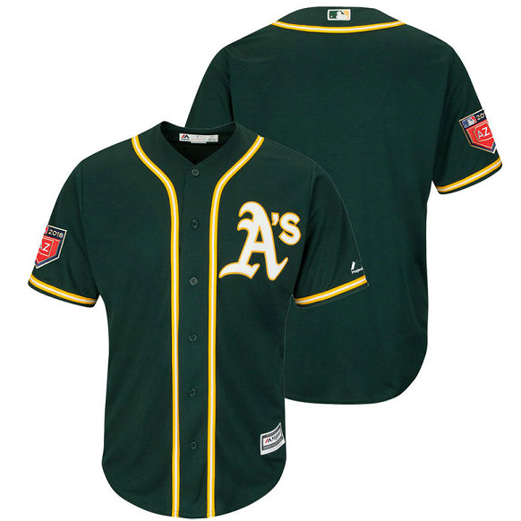 Oakland Athletics Green 2018 Spring Training Cool Base Team Jersey
