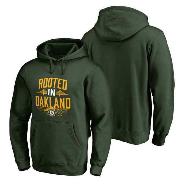 Oakland Athletics Hometown Collection Rooted Pullover Green Hoodie Oakland Athletics Hometown Collection Rooted Pullover Green Hoodie