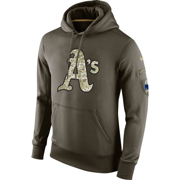 Oakland Athletics Salute To Service Olive Hoodie