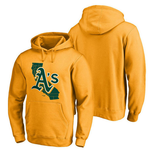 Oakland Athletics Hometown Collection The Big O Pullover Gold Hoodie Oakland Athletics Hometown Collection The Big O Pullover Gold Hoodie