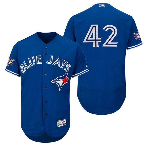 Toronto Blue Jays Royal Authentic Flex Base Jersey 2018 Jackie Robinson Day Toronto Blue Jays Royal Authentic Flex Base Jersey 2018 Jackie Robinson Day