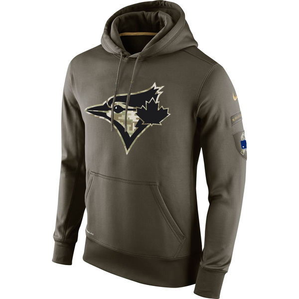 Toronto Blue Jays Salute To Service Olive Hoodie Toronto Blue Jays Salute To Service Olive Hoodie