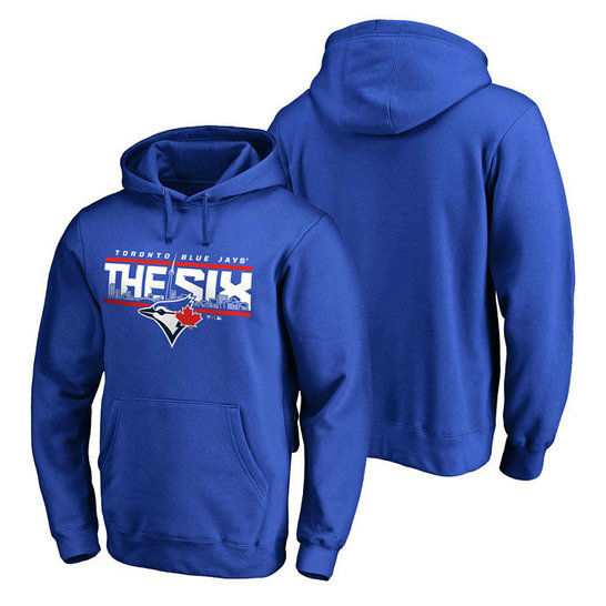 Toronto Blue Jays Hometown Collection The Six Pullover Royal Hoodie Toronto Blue Jays Hometown Collection The Six Pullover Royal Hoodie