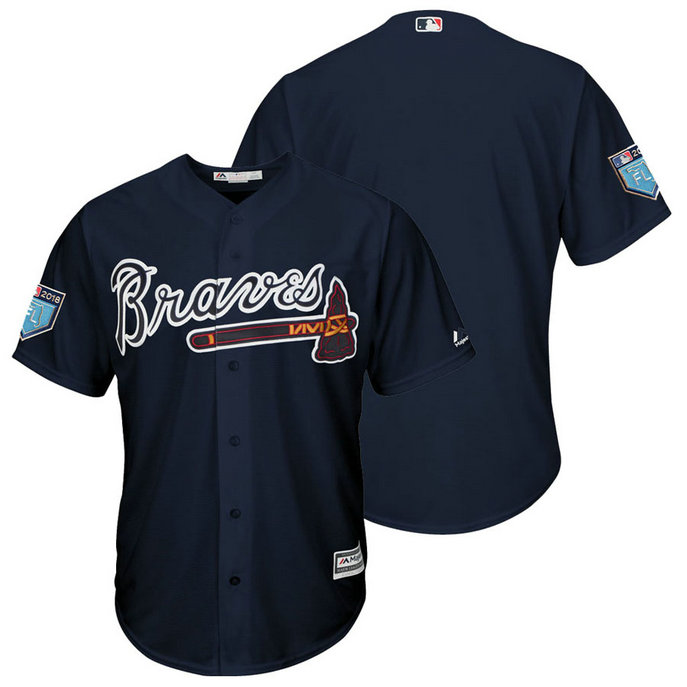 Atlanta Braves Navy 2018 Spring Training Cool Base Team Jersey