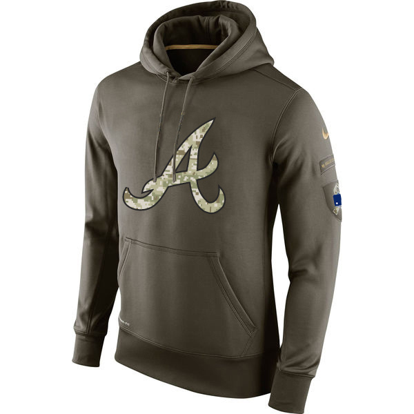 Atlanta Braves Salute To Service Olive Hoodie Atlanta Braves Salute To Service Olive Hoodie