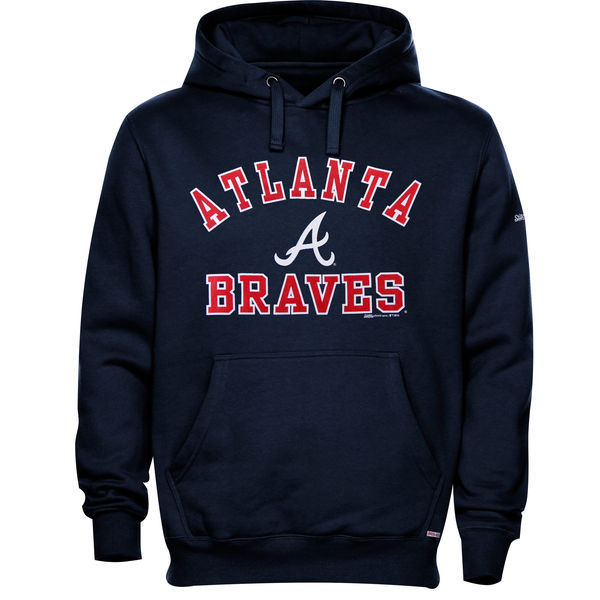 Atlanta Braves Stitches Fleece Pullover Hoodie Atlanta Braves Stitches Fleece Pullover Hoodie