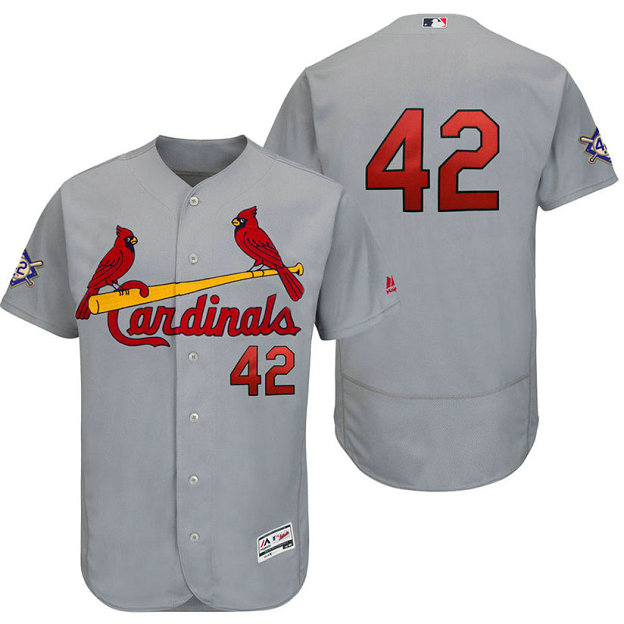 St. Louis Cardinals Gray Authentic Flex Base Jersey 2018 Jackie Robinson Day St. Louis Cardinals Gray Authentic Flex Base Jersey 2018 Jackie Robinson Day