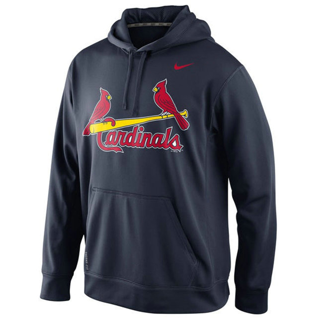 Cardinals Primary Logo Fleece Navy Pullover Hoodie Cardinals Primary Logo Fleece Navy Pullover Hoodie