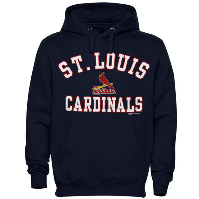 Cardinals Stitches Fastball Fleece Navy Pullover Hoodie Cardinals Stitches Fastball Fleece Navy Pullover Hoodie