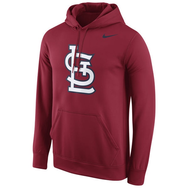 Cardinals Team Logo Fleece Crimson Pullover Hoodie