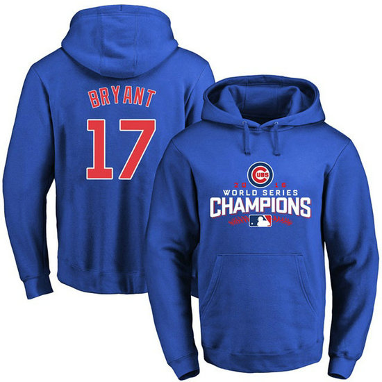 Cubs Kris Bryant 2016 World Series Champions Walk Royal Pullover Hoodie Cubs Kris Bryant 2016 World Series Champions Walk Royal Pullover Hoodie