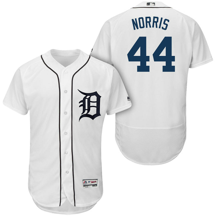 Detroit Tigers #44 Daniel Norris White 2018 Home Authentic Collection Flex Base Jersey