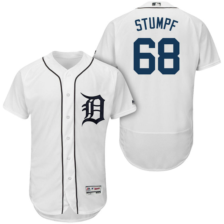 Detroit Tigers #68 Daniel Stumpf White 2018 Home Authentic Collection Flex Base Jersey
