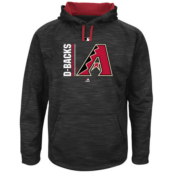 Arizona Diamondbacks Collection Team Icon Streak Fleece Black Pullover Hoodie