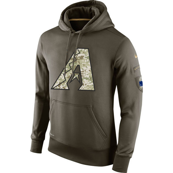 Arizona Diamondbacks Salute To Service Olive Hoodie Arizona Diamondbacks Salute To Service Olive Hoodie